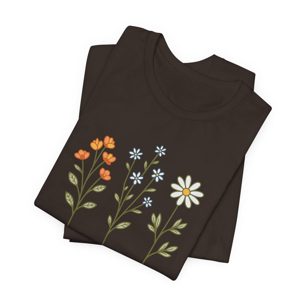 Wildflower Stems Stay Wild Tee | Floral graphic tee