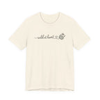 Wild at Heart Floral Tee | Line Art Illustration T-Shirt