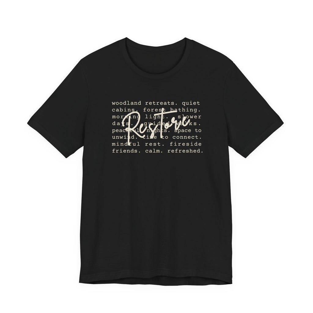 Restore Tee | Nature Retreat & Outdoor Wellness T-Shirt