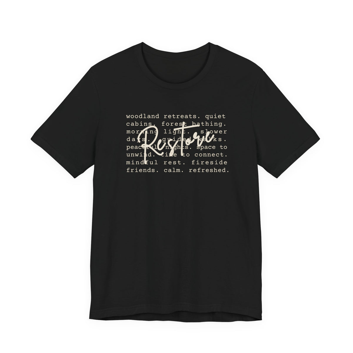 Restore Tee | Nature Retreat & Outdoor Wellness T-Shirt