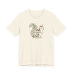 Floral Squirrel Tee | Botanical Wildlife Graphic T-Shirt