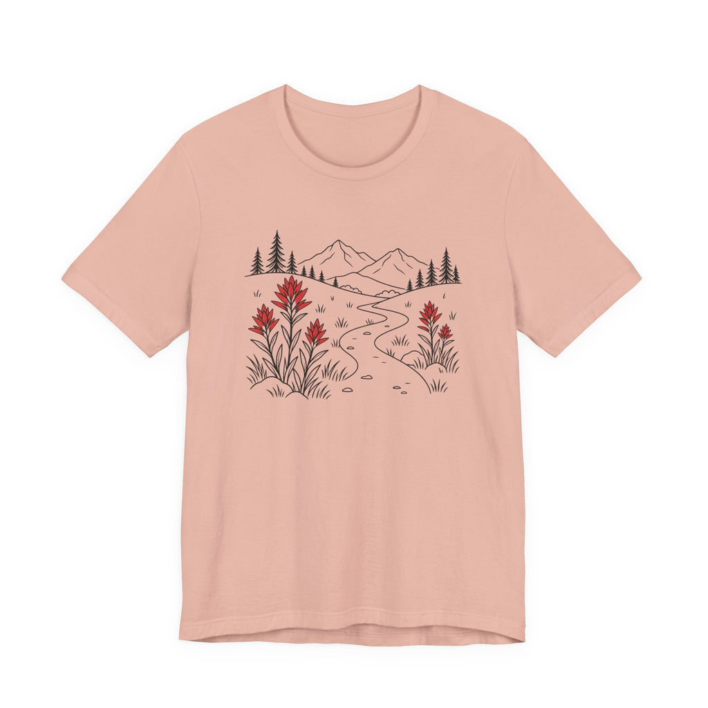 Scarlet Paintbrush Wildflowers T-Shirt | Mountain Meadow Tee