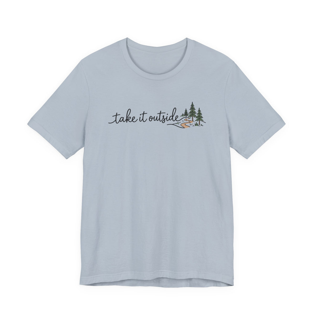 Take It Outside Tee | Line Art Illustration Tee