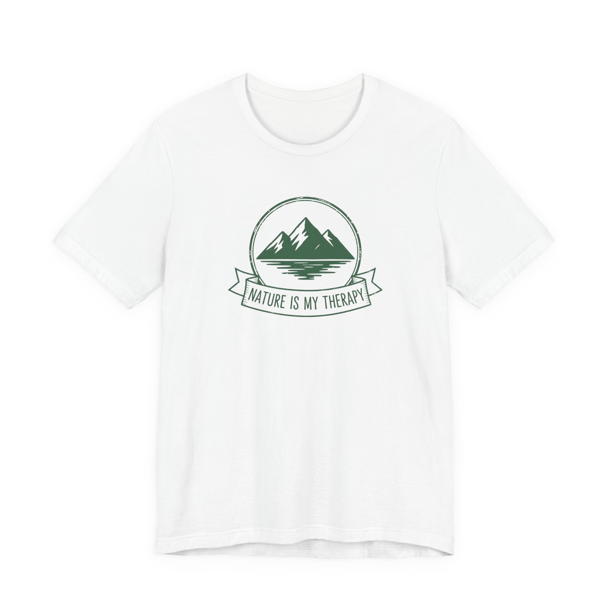 Nature Is My Therapy T-Shirt | Mountain Vintage Badge Tee