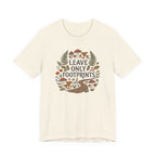 Leave Only Footprints Tee | Woodland Folk Art Shirt