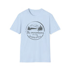 The Mountains are my Happy Place Badge T-Shirt
