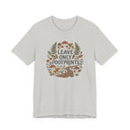 Leave Only Footprints Tee | Woodland Folk Art Shirt
