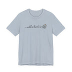 Wild at Heart Floral Tee | Line Art Illustration T-Shirt