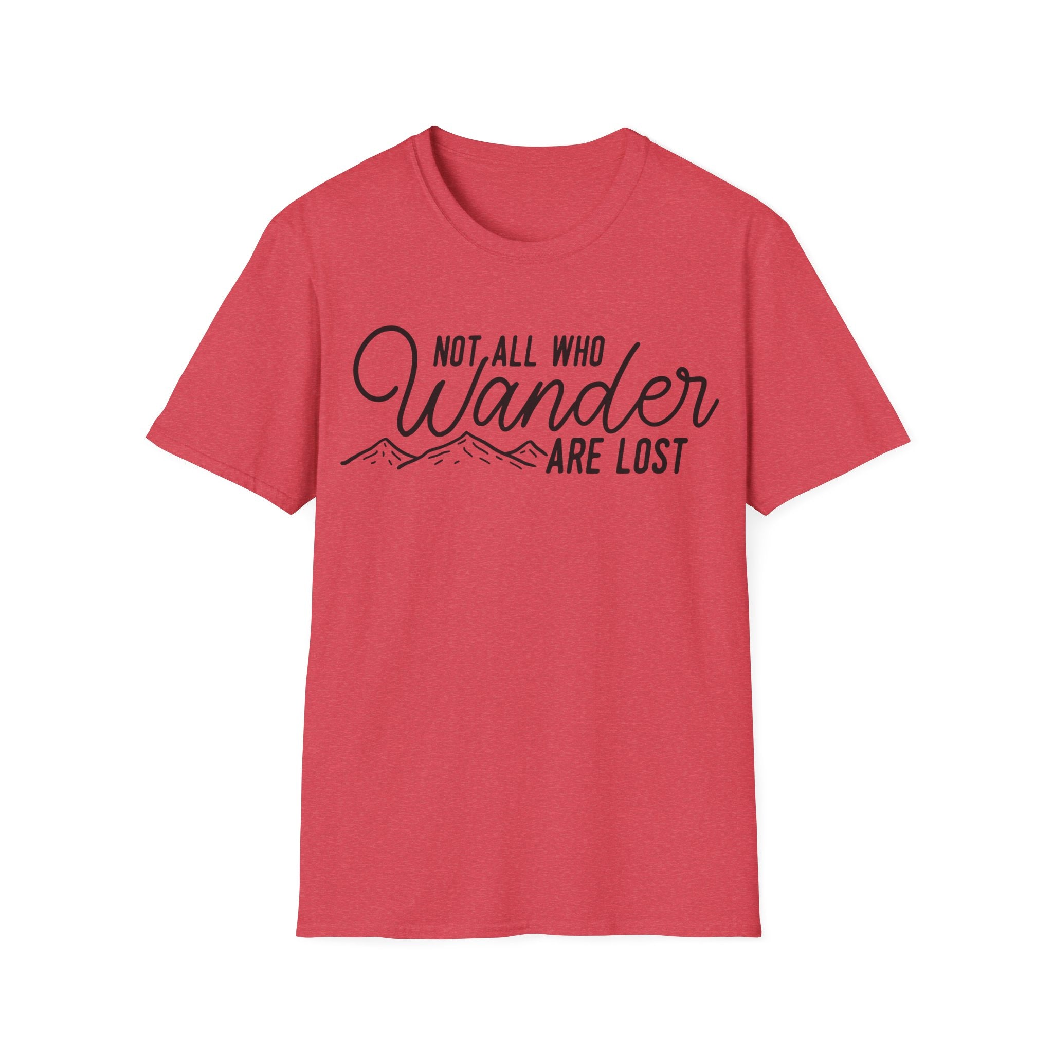 Not All Who Wander Line Art Graphic T-Shirt