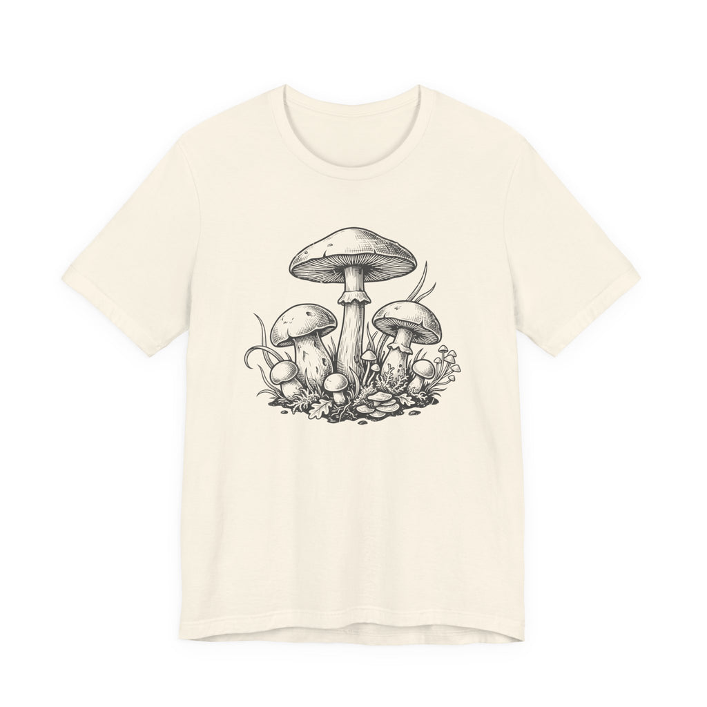 Mushroom Sketch T-Shirt | Mycelium Tee