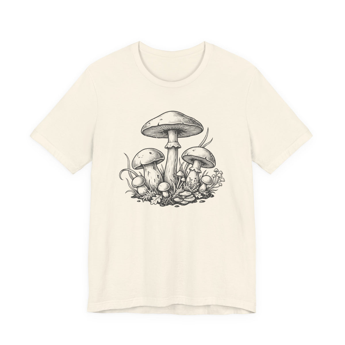 Mushroom Sketch T-Shirt | Mycelium Tee