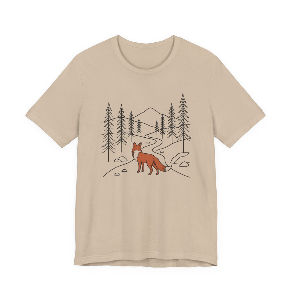 Forest Fox Tee| Botanical Wildlife Graphic T-Shirt