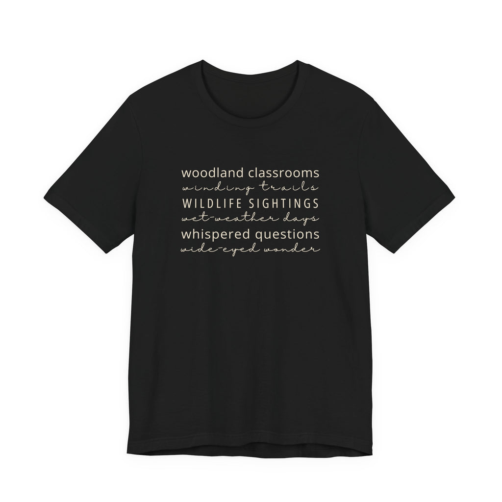 Woodland Classrooms Tee | Forest School Outdoor Educators T-Shirt