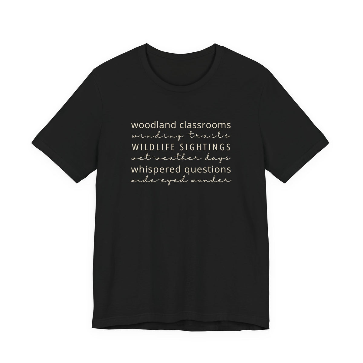 Woodland Classrooms Tee | Forest School Outdoor Educators T-Shirt