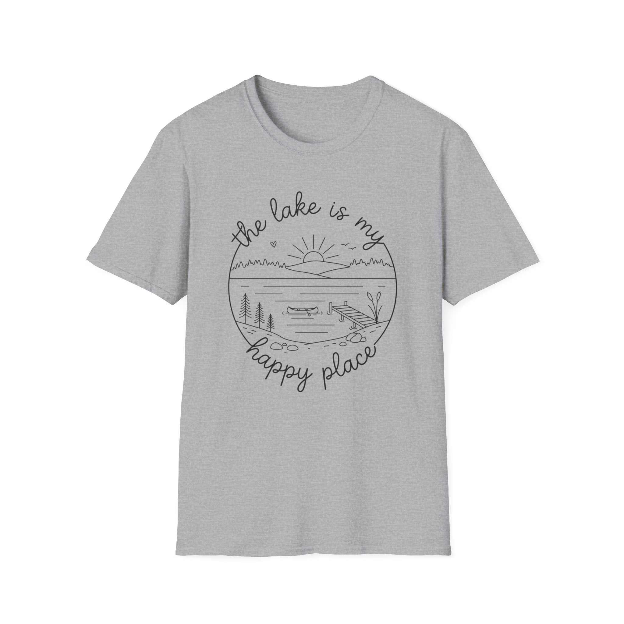 The Lake is my Happy Place Graphic T-Shirt