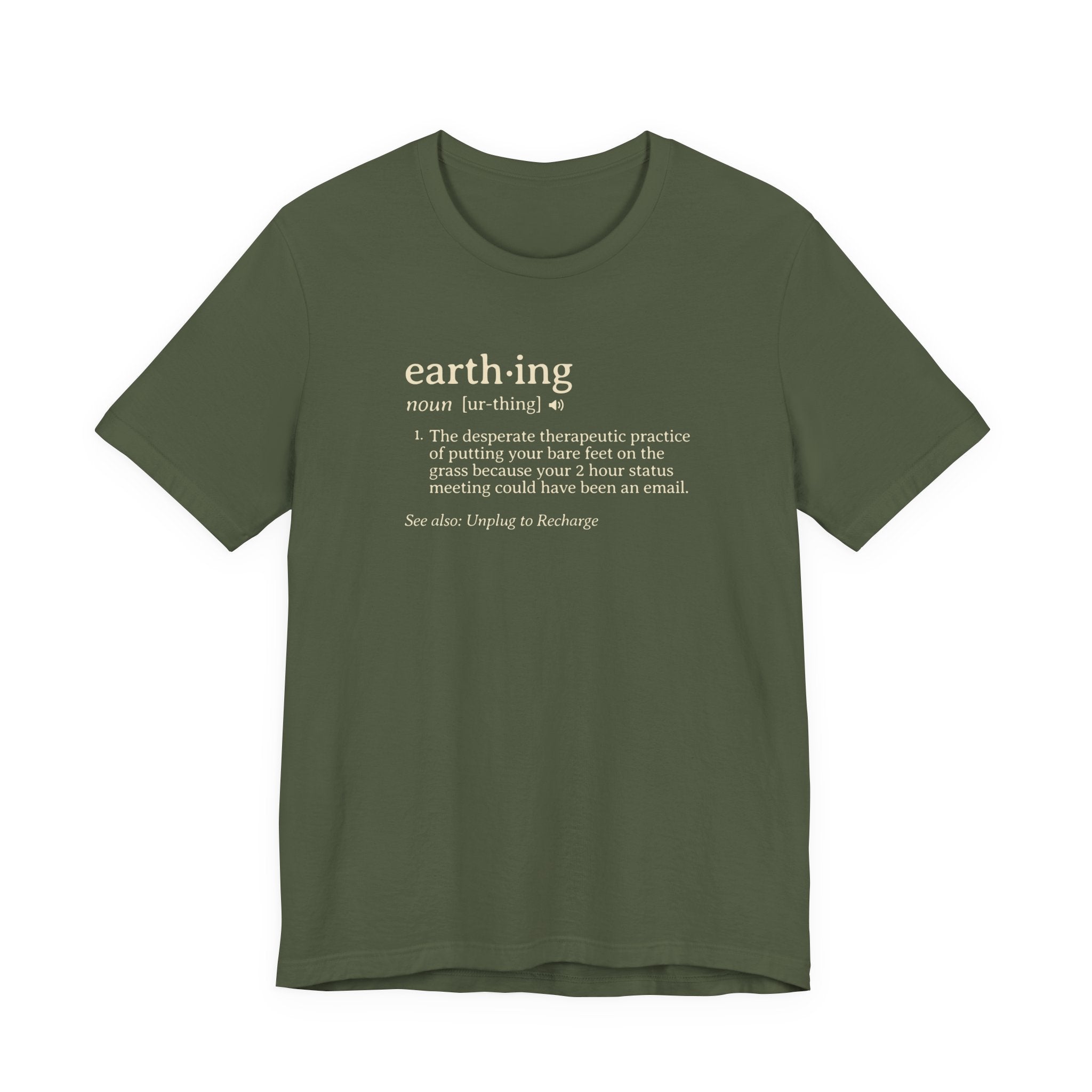 Earthing Definition Tee | Funny Grounding Dictionary T-Shirt