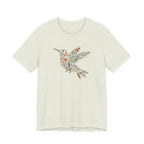 Floral Hummingbird Tee | Botanical Bird Graphic Tee