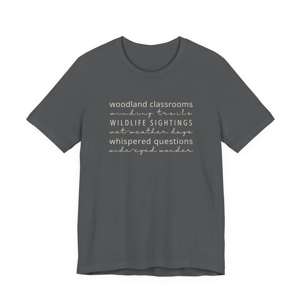 Woodland Classrooms Tee | Forest School Outdoor Educators T-Shirt