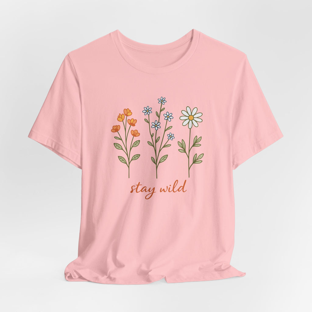 Wildflower Stems Stay Wild Tee | Floral graphic tee