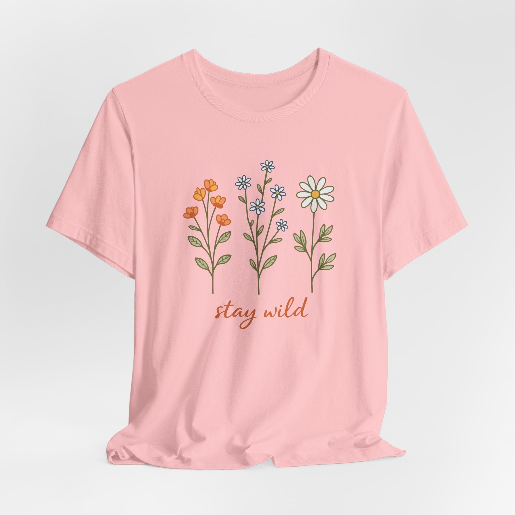 Wildflower Stems Stay Wild Tee | Floral graphic tee