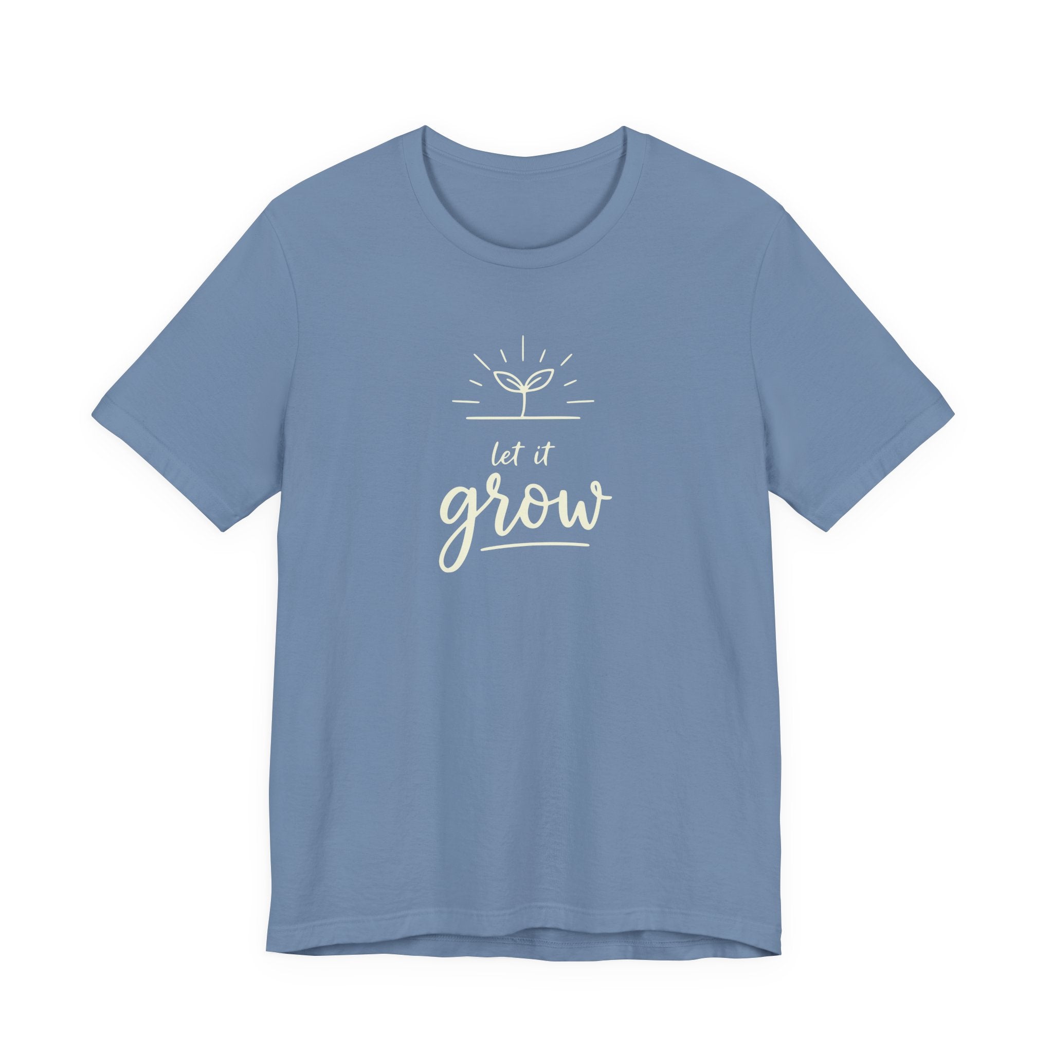 Let It Grow plant sprout graphic Tee | Gardening shirt, nature quote