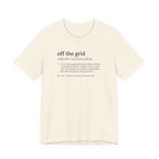 Off the Grid Definition Tee | Funny Dictionary Shirt