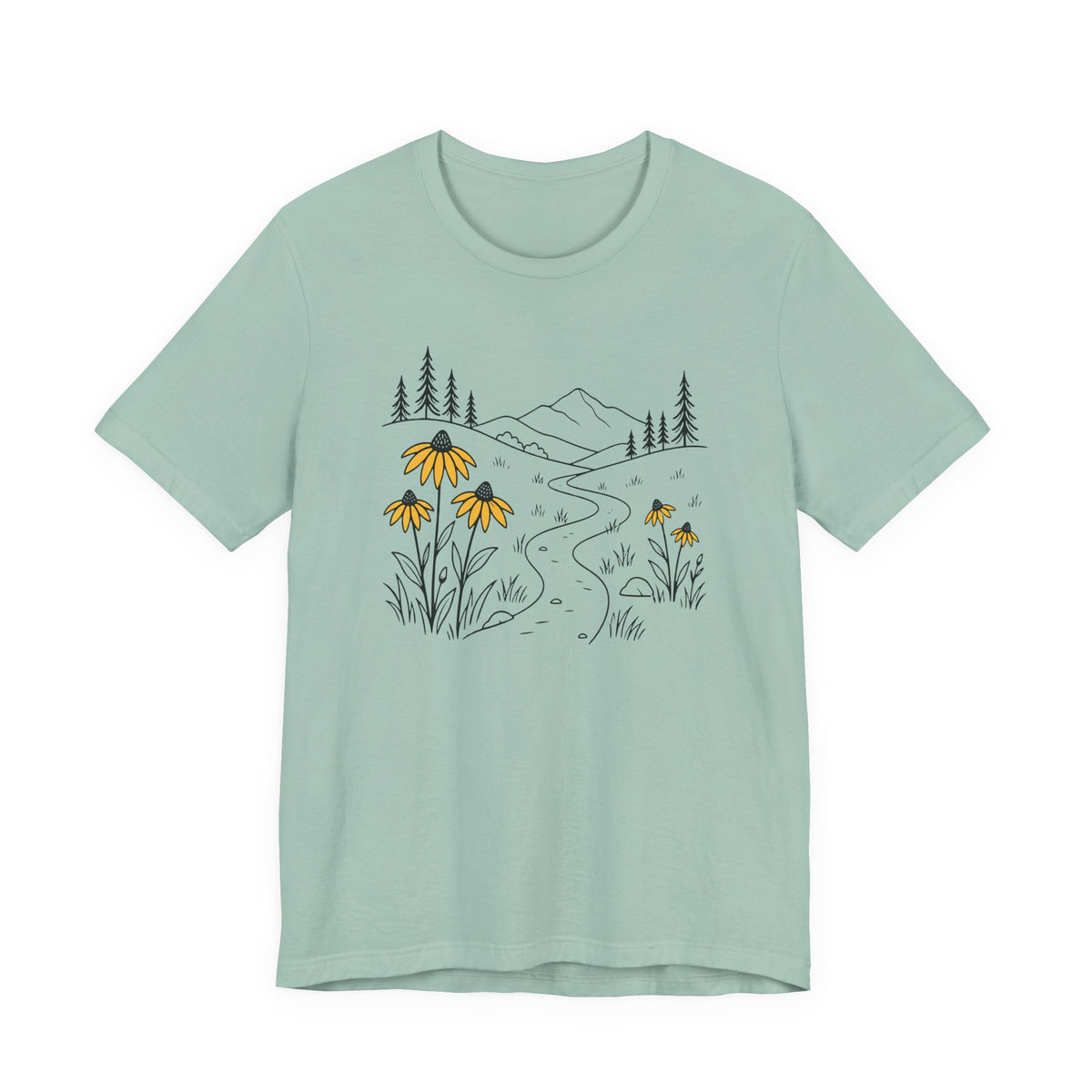 Black-eyed Susan Trail Tee | Wildflower Nature Graphic T-Shirt