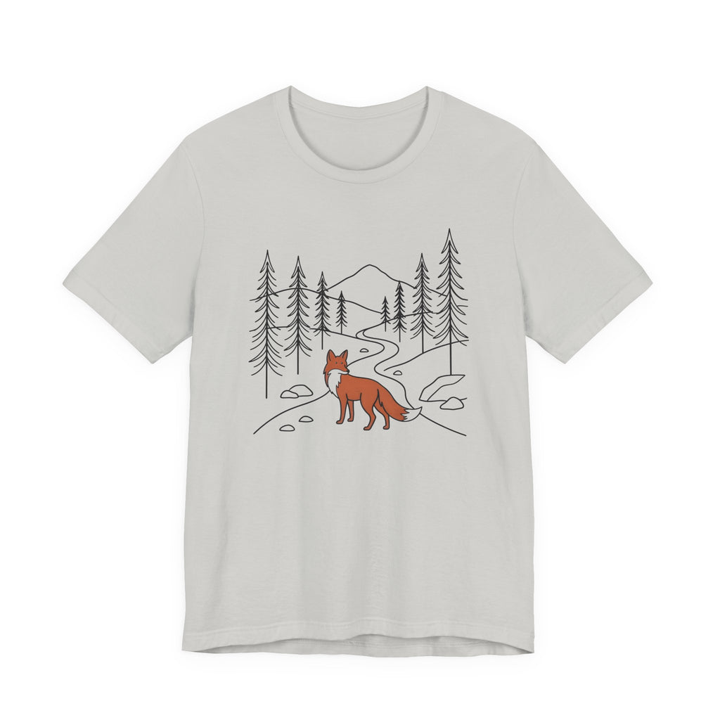 Forest Fox Tee| Botanical Wildlife Graphic T-Shirt