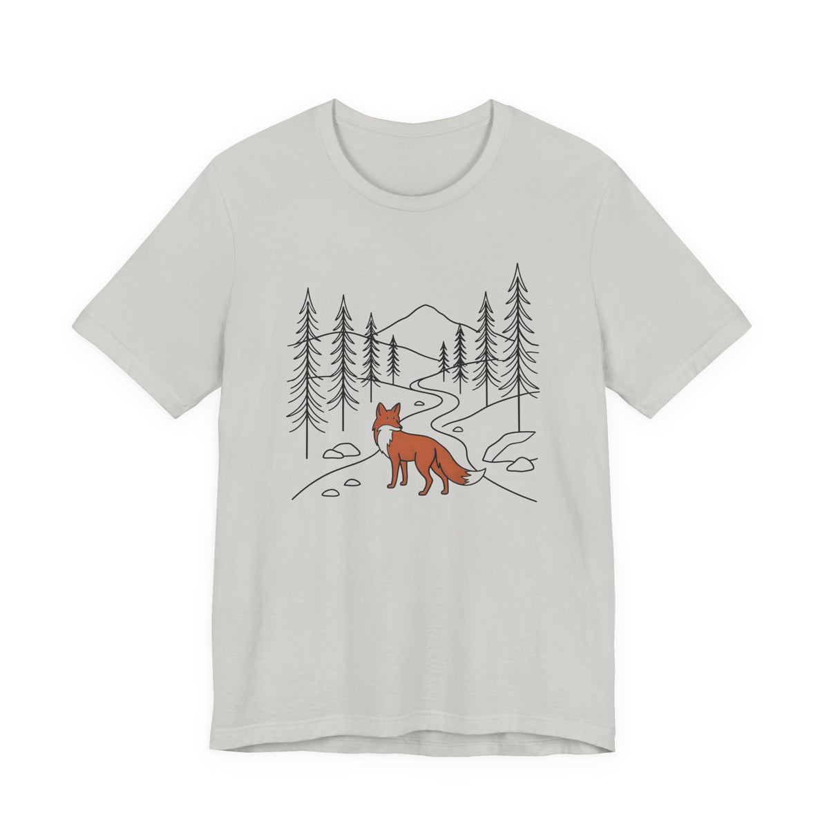 Forest Fox Tee| Botanical Wildlife Graphic T-Shirt