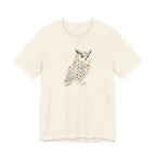Botanical Owl Tee | Botanical Wildlife Graphic T-Shirt