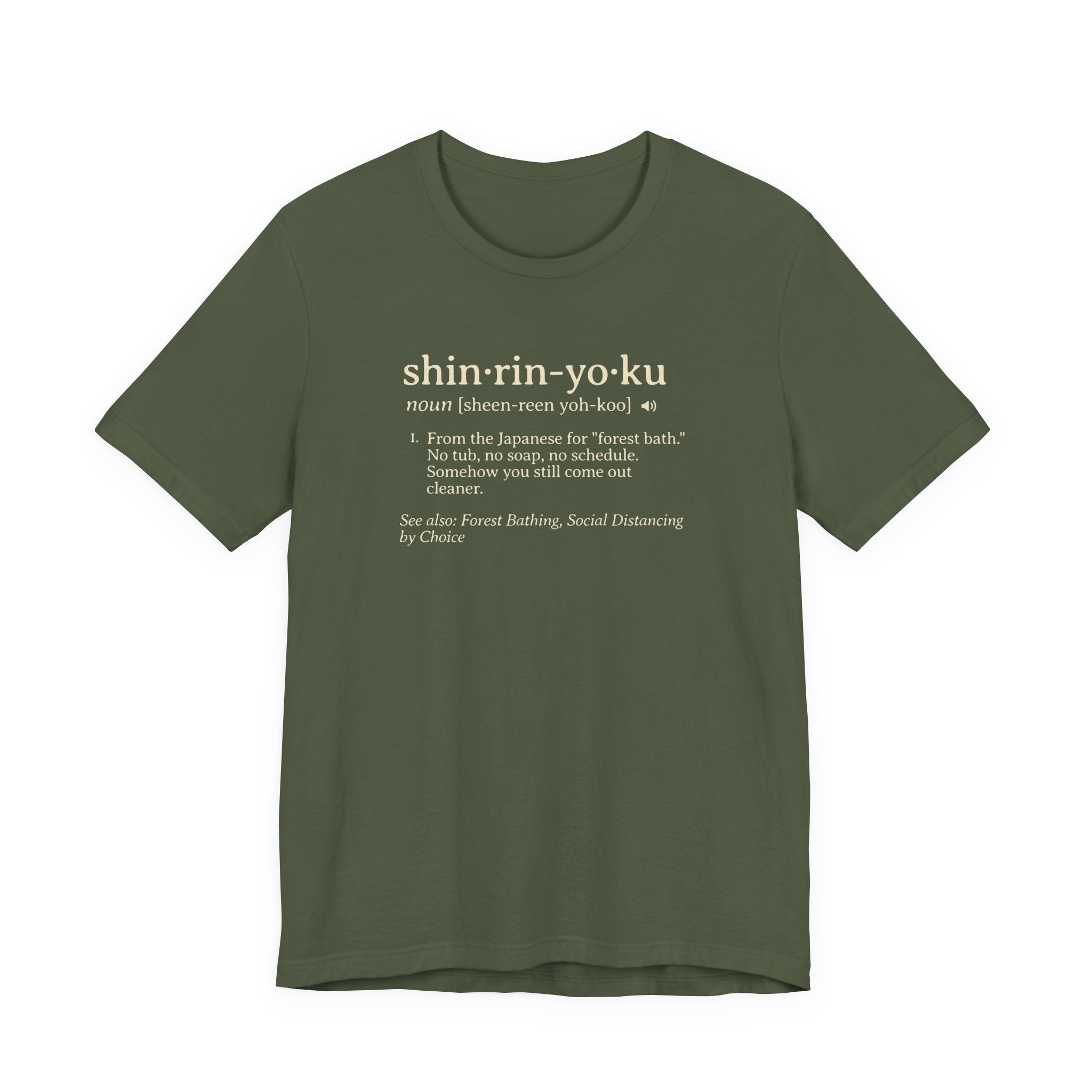Shinrin-Yoku Definition Tee | Forest Bathing Dictionary T-Shirt