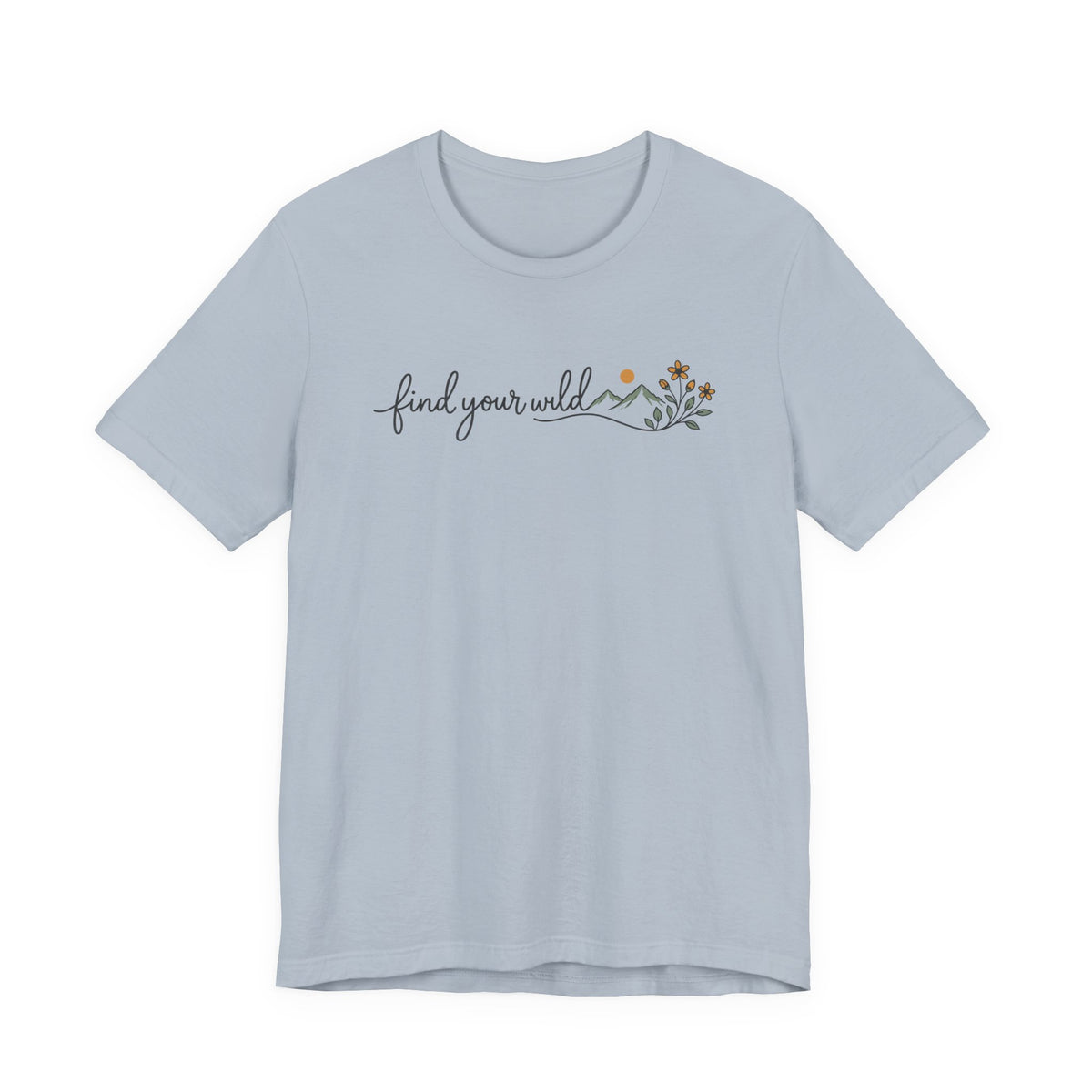 Find Your Wild Tee | Line Art Illustration T-Shirt
