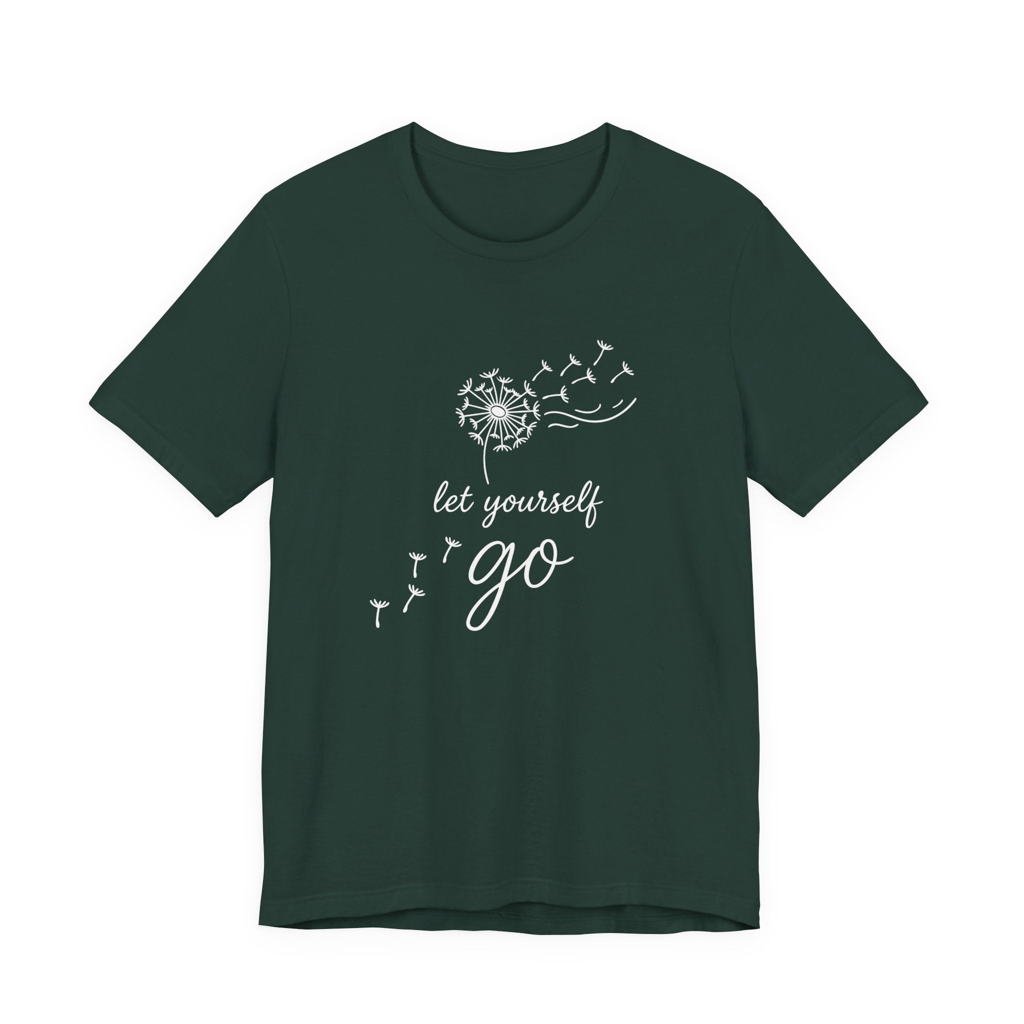 Dandelion with Flying Seeds let yourself go Tee | Inspirational Shirt