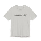 Wild at Heart Floral Tee | Line Art Illustration T-Shirt