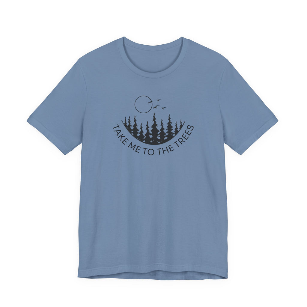 Take Me to the Trees Tee | Minimalist Woodland Scene Shirt