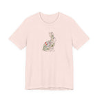 Floral Hare Tee | Botanical Wildlife Graphic T-Shirt