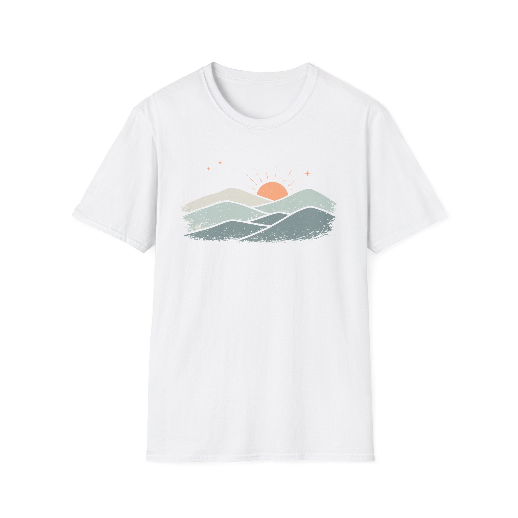 Muted Sunset Over Mountains T-Shirt