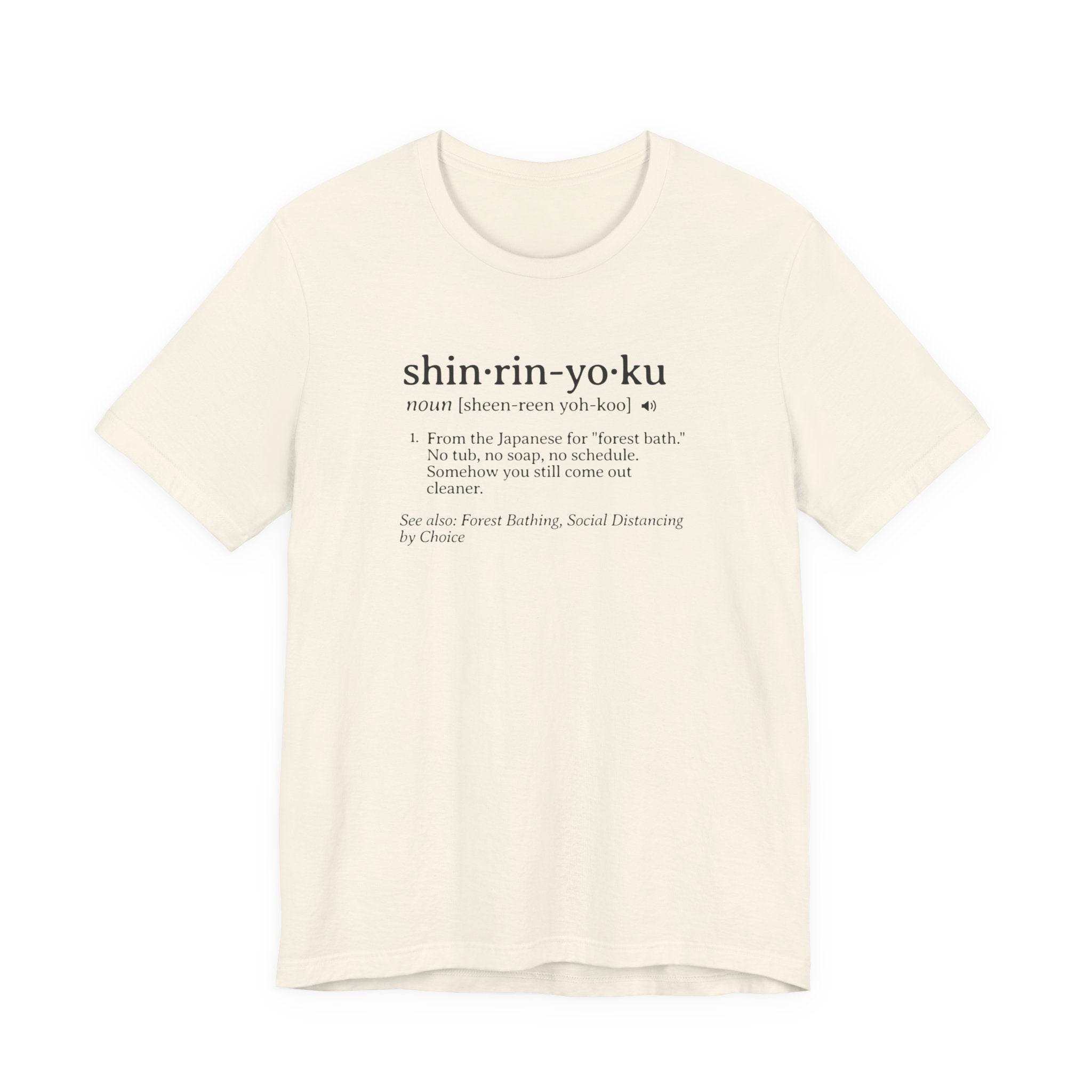 Shinrin-Yoku Definition Tee | Forest Bathing Dictionary T-Shirt