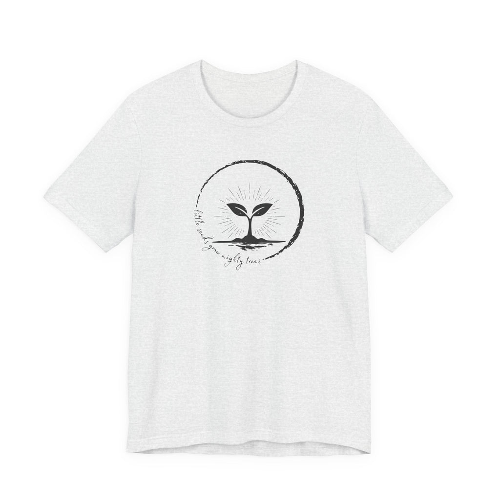 Seedling Sprout Illustration Tee | Minimal Botanical Circle