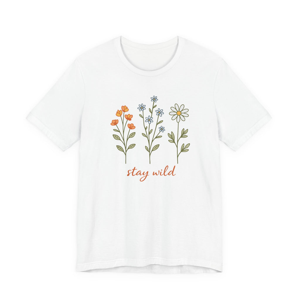 Wildflower Stems Stay Wild Tee | Floral graphic tee