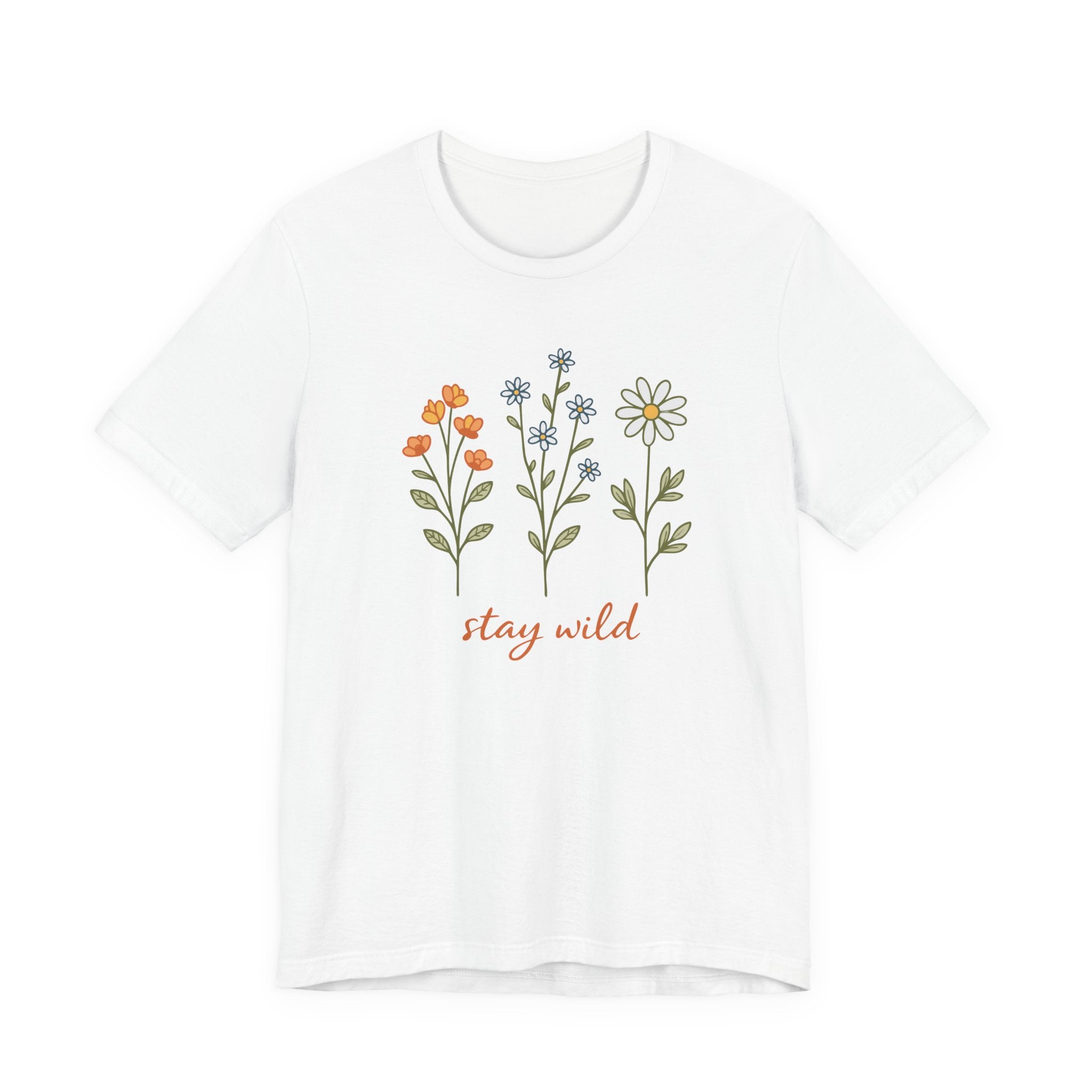 Wildflower Stems Stay Wild Tee | Floral graphic tee