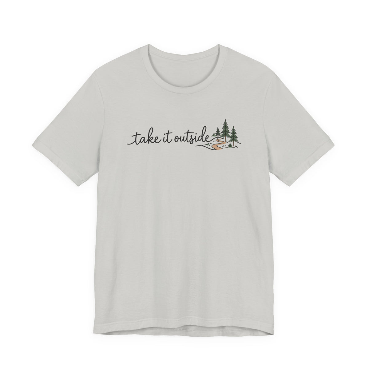 Take It Outside Tee | Line Art Illustration Tee
