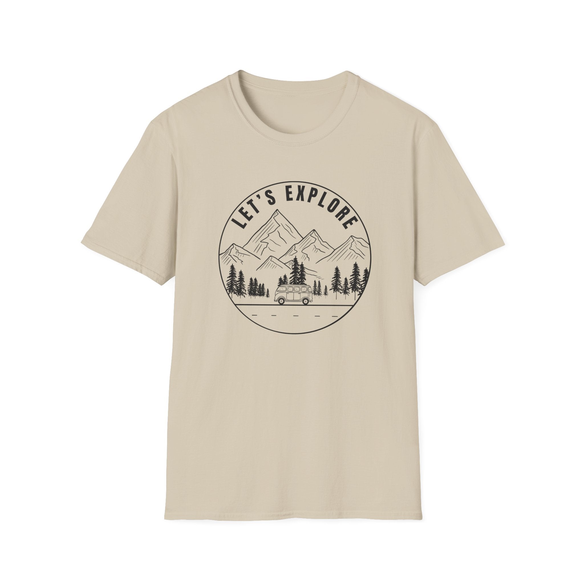 Let's Explore Camper Cruising Graphic T-Shirt
