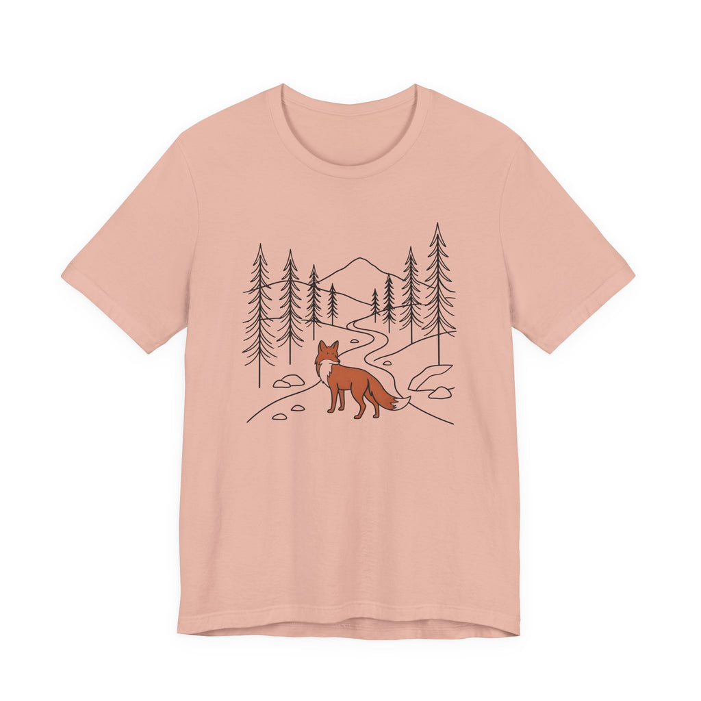 Forest Fox Tee| Botanical Wildlife Graphic T-Shirt