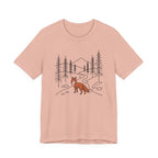 Forest Fox Tee| Botanical Wildlife Graphic T-Shirt