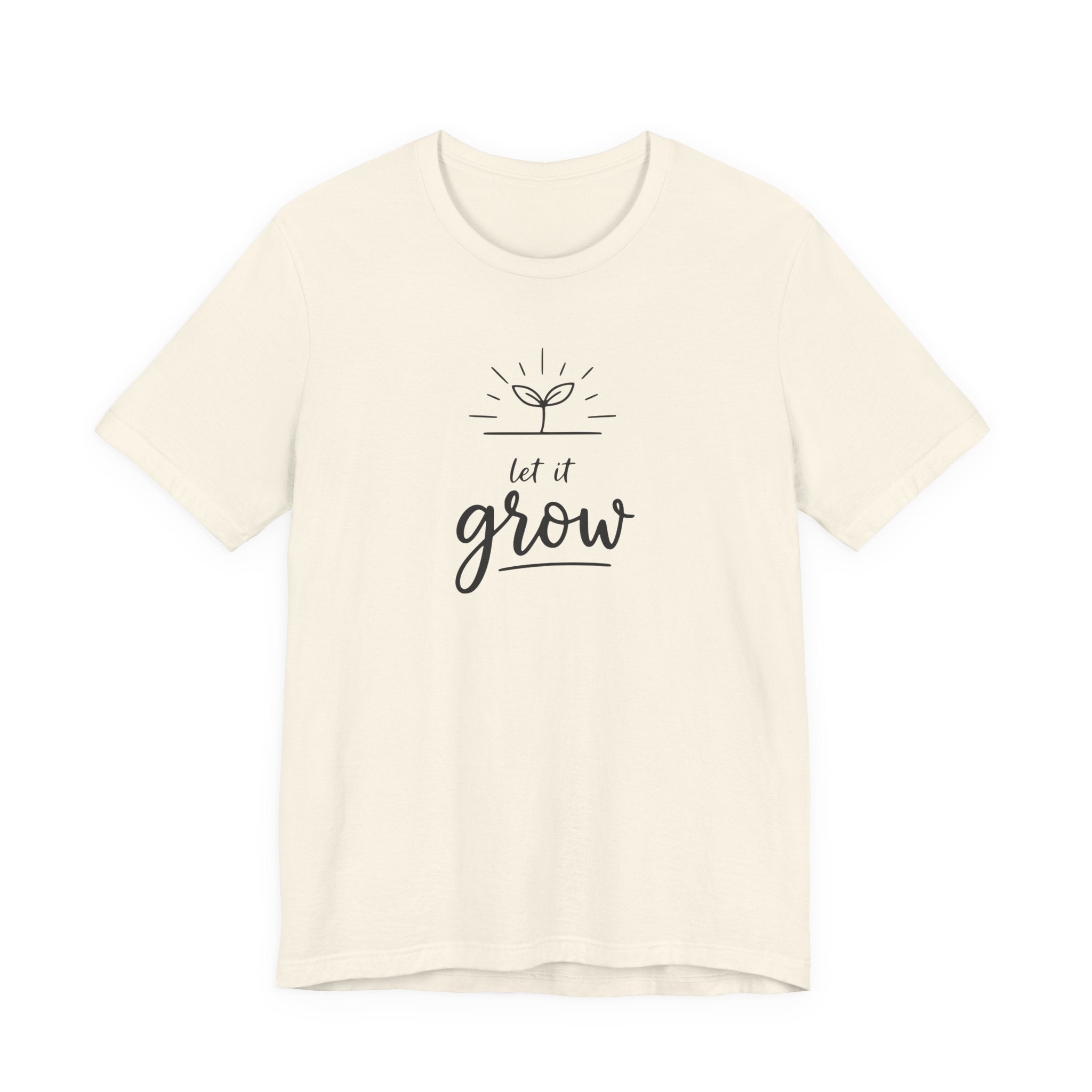 Let It Grow plant sprout graphic Tee | Gardening shirt, nature quote