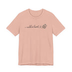 Wild at Heart Floral Tee | Line Art Illustration T-Shirt