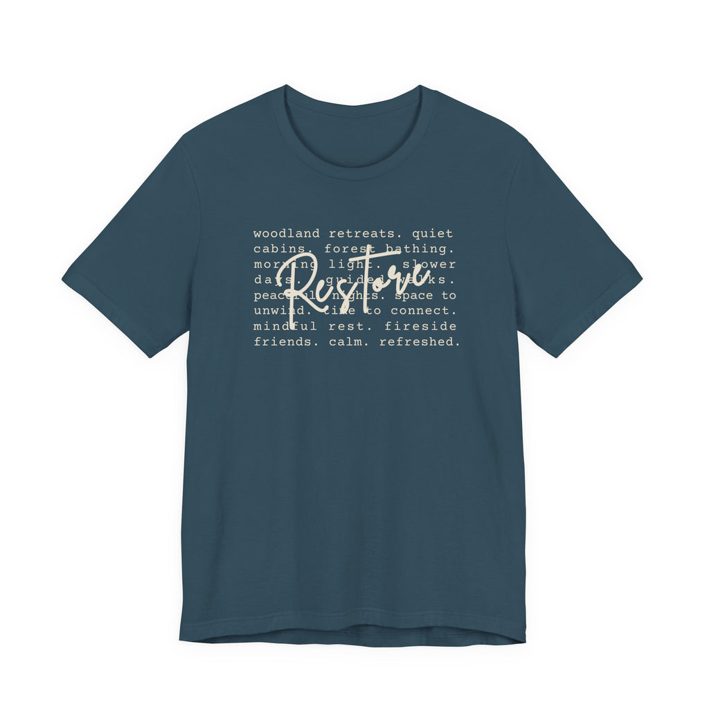 Restore Tee | Nature Retreat & Outdoor Wellness T-Shirt