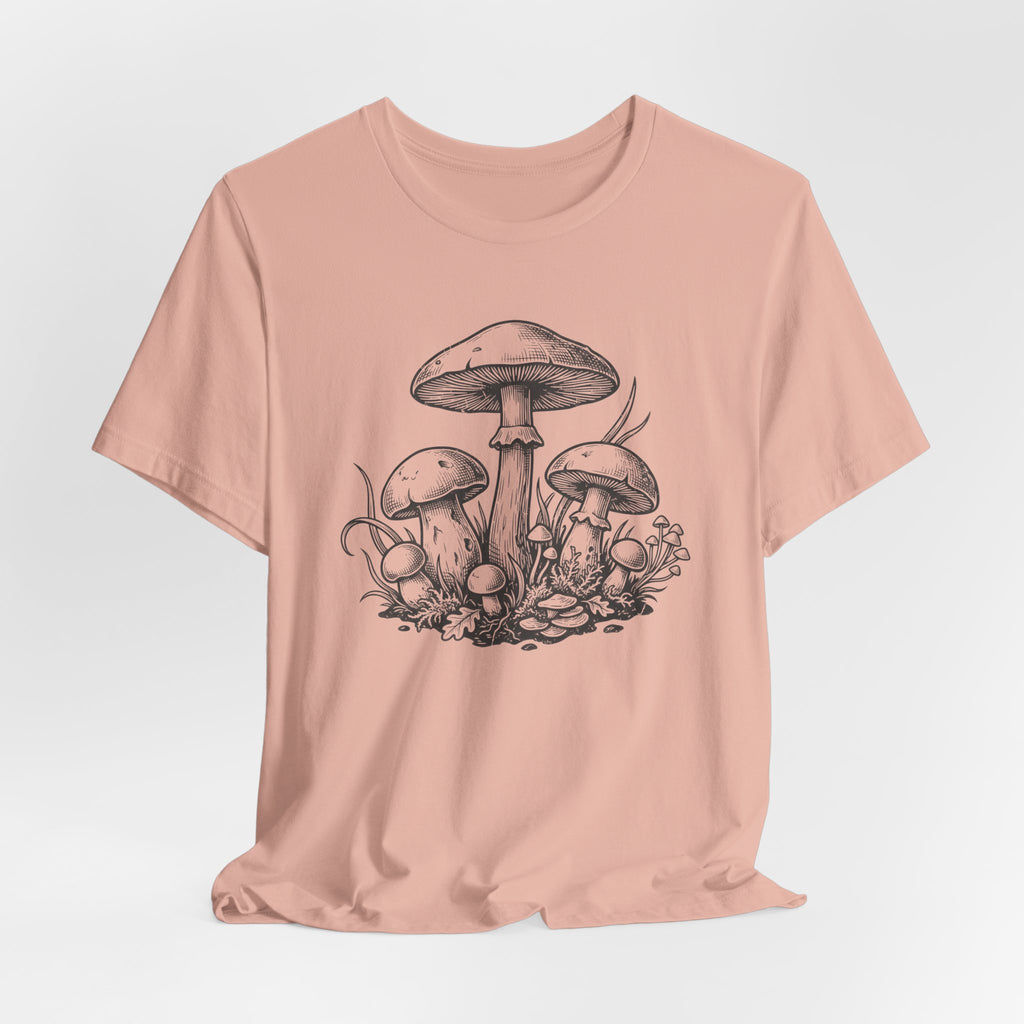 Mushroom Sketch T-Shirt | Mycelium Tee