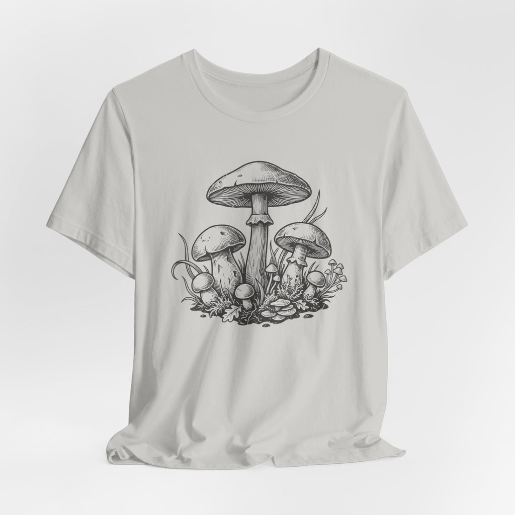 Mushroom Sketch T-Shirt | Mycelium Tee